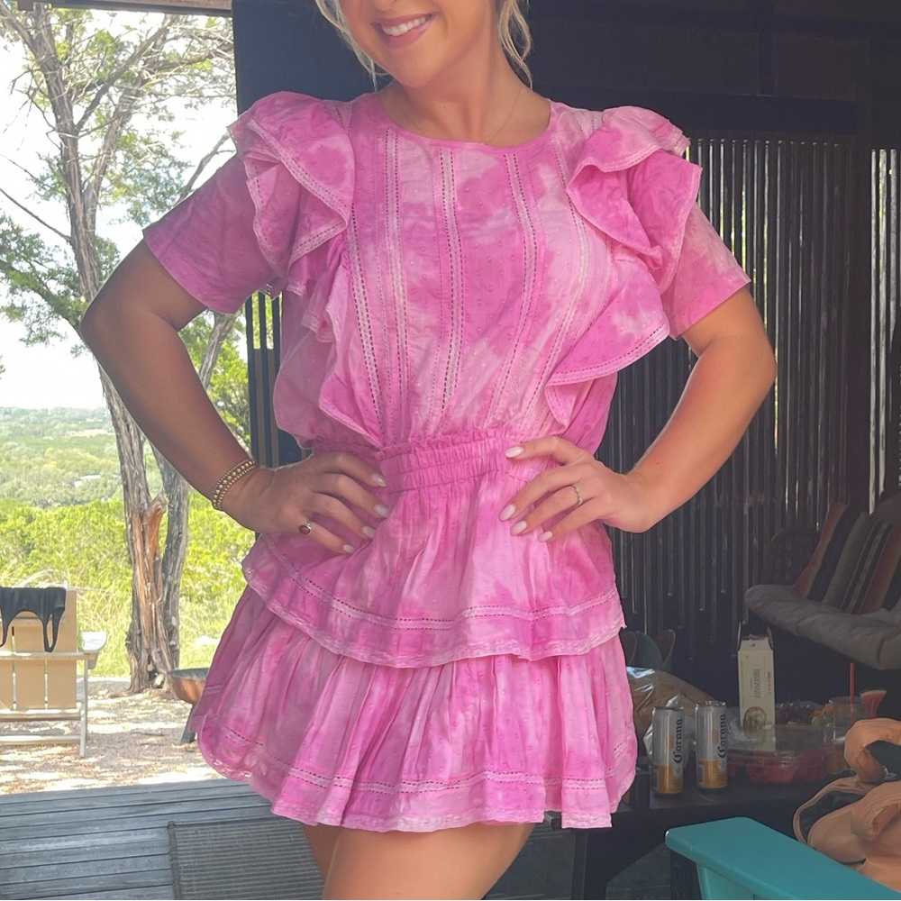Medium tie dye Natasha love shack fancy dress
